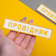 Набір шевронів на липучці IDEIA "УЗ" Провідник 2.5 х 12.5 см/4 х 9 см 2 шт Білий (2200004317298) - зображення 3