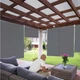 Маркіза штора вертикальна для балкона GoGarden 235 х 150 см водонепроникна Сіра - зображення 4