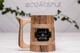 Деревянный стакан кубок для пива хмельных напитков из дерева с логотипом EcoWalnut Пивной бокал сегментный конусный 0.7 л - изображение 1
