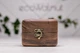 Органайзер из дерева ореха для наручных часов EcoWalnut Цельная шкатулка для 1 часов со стеклянной крышкой - изображение 2