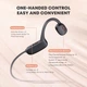 Бездротові спортивні кісткові навушники Langsdom Opetec Race Bluetooth-гарнітура з вбудованою пам'яттю 32G Чорний - зображення 6