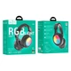 Наушники беспроводные Bluetooth c подсветкой HOCO Focus BT headphones W48 |BT5.3, AUX/BT/TF, 46h| Black - изображение 7