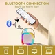 Портативна бездротова Bluetooth колонка акустика з мікрофоном, караоке та підсвічуванням |BT5.1, 5W, 4H, RGB| - зображення 8