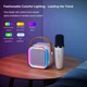 Портативна бездротова Bluetooth колонка акустика з мікрофоном, караоке та підсвічуванням |BT5.1, 5W, 4H, RGB| - зображення 13