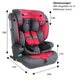 Детское кресло XOMAX LM238 с Isofix I 9-36 кг, 15 месяцев – 12 лет, группа 1/2/3 красный Германия - изображение 7