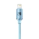 USB кабель для iPhone iPad с разъемом Lightning Baseus Crystal Shine Series (2.4A, 1.2m). Sky Blue - изображение 3