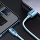 USB кабель для iPhone iPad с разъемом Lightning Baseus Crystal Shine Series (2.4A, 1.2m). Sky Blue - изображение 9