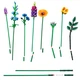 Конструктор BauTech Букет полевых цветов Wildflower Bouquet 939 деталей Разноцветный (1014-143-00) - изображение 4
