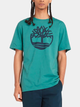 T-shirt męski bawełniany Timberland TB0A2C2R L Zielony (194902948802) - obraz 1