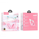 Дитячі бездротові навушники Hoco W42 Cat Ear Bluetooth з котячими вушками та LED підсвічуванням Рожеві з білим - зображення 3
