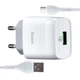 СЗУ Hoco C72Q Glorious single port QC3.0 charger set (Type-C) (EU) White - изображение 1