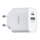 СЗУ Hoco C57A Speed charger PD+QC3.0 charger(EU) 2USB 3.1A White - изображение 1