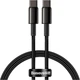 Кабель Baseus Tungsten Gold Fast Charging Data Cable Type-C to Type-C 100W 1m Black - изображение 4
