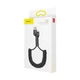 Кабель Baseus Fish eye Spring Data Cable USB For lightning Black - зображення 4