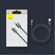 Кабель Baseus Crystal Shine Series Fast Charging Data Cable USB to iP 2.4A 1.2m Black - зображення 4