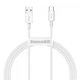 Кабель Baseus Superior Series Fast Charging Data Cable USB to Type-C 66W 1m White - изображение 3