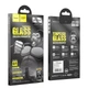 Защитное стекло Hoco Flash attach full screen silk screen HD tempered glass for iP14 Pro(G1) Black - изображение 2
