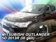 Дефлекторы окон (ветровики) HEKO для Mitsubishi Outlander 2012+ 5D вставные 4 шт - изображение 7