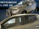 Дефлектори вікон (вітровики) HEKO для Mitsubishi L-200 5 2015+double cab 4D вставні 4 шт - зображення 7