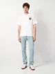 Футболка хлопковая длинная мужская H&M 0967955_роз XL Белая (KAY2000001505533) - изображение 3