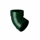 Отвод трубы RainWay двухмуфтовый 67° 100 мм Зеленый, RAL 6009 - изображение 1