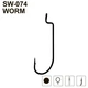 Гачки MiniMax Worm SW-074 # 1 BLN 5шт. ring - зображення 1