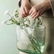 Стеклянная ваза для цветов в форме Сумки 20x11x26 см Bubble Bag, Зелёная - изображение 4