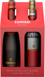 Подарочный набор Campari 0.7 л 25% + Вино игристое Cinzano To-Spritz белое сухое 0.75 л 11% (4820180020294) - изображение 1