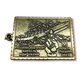 Брелок патриотический Русский военный корабль иди.... 45х34 мм кольцо 25 мм Бронзовый (УС4534б89) - изображение 3