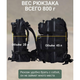 Чорний тактический рюкзак Tactic 1000D для военных, охоты, рыбалки, походов, путешествий и спорта. - изображение 7