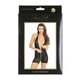 Боди на молнии с глубоким декольте и открытой спиной черного цвета Rene Rofe Lingerie Hot Short Zip Bodysuit Black размеры S M - изображение 3