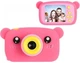 Цифровой детский фотоаппарат Teddy GM-24 мишка Smart Kids Camera Розовый - изображение 1