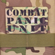 Шеврон Combat Panic Unit, 8х5, мультикам, на липучке( велкро), патч печатный - изображение 2