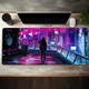 Коврик для мыши и клавиатуры YL 07 с аниме принтом Cyberpunk большой 80х30 см Speed - изображение 3