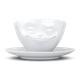 Чашка фарфоровая с блюдцем 58products Tassen Grinning 200 мл Tass14101/TA - изображение 1