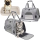 Рюкзак - переноска для домашніх тварин CosmoPet CP-39 28x44x25 см Сірий - зображення 3