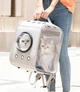 Рюкзак - переноска для домашних животных CosmoPet CP-28 39 x 30 x 30 см Серый - изображение 5