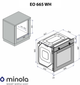 Духова шафа Minola EO 665 WH - зображення 14
