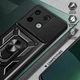 Протиударний броньований чохол із захистом камери для Xiaomi Redmi Note 13 Pro 4G Armor Case Keysion black - изображение 6