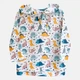 Детское муслиновое пончо для мальчика Babydream 64tsmall 80 см Белое (ROZ6501037670) - изображение 1