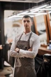 Фартук классический для повара, бармена, официанта Vsetex Fredo Серый - изображение 9