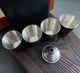 Набір шахи та фляга з нержавіючої сталі фляга 4 чарки 9oz, VexShop подарунок чоловікові фляга та чарки 265 мл (61136) - зображення 7