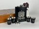 Набор шахматы и фляга из нержавейки фляга 4 рюмки 9oz, VexShop подарок мужчине фляга и рюмки 265 мл (61136-2) - изображение 4