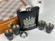 Набор шахматы и фляга из нержавейки фляга 4 рюмки 9oz, VexShop подарок мужчине фляга и рюмки 265 мл (61136-2) - изображение 5
