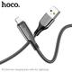 Hoco S51 Extreme Display кабель швидка зарядка USB to Lightning 20W 1.2м Чорний - зображення 2