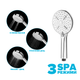 Водосберегающая душевая лейка DROP SPA3F-MULTI120CH "X-CROSS" с 3 SPA потоками - Экономия 42% - изображение 2