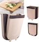 Підвісне відро для сміття для дверей Folding Trash Can контейнер для сміття на кухню - зображення 4