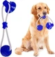 Багатофункціональна іграшка для собак канат на присоску з м'ячем Dog toy rope PULL - зображення 2