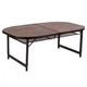 Стіл Bo-Camp Woodbine Oval 150x80 cm Black/Wood look (1404230) - зображення 3
