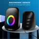 Компьютерная акустика колонки для пк Kisonli X7 с RGB подсветкой 6W - изображение 2